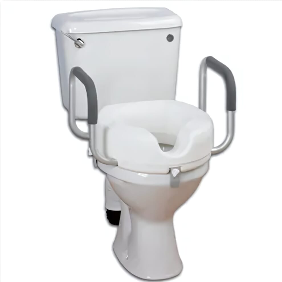 Rehausseur WC avec accoudoirs