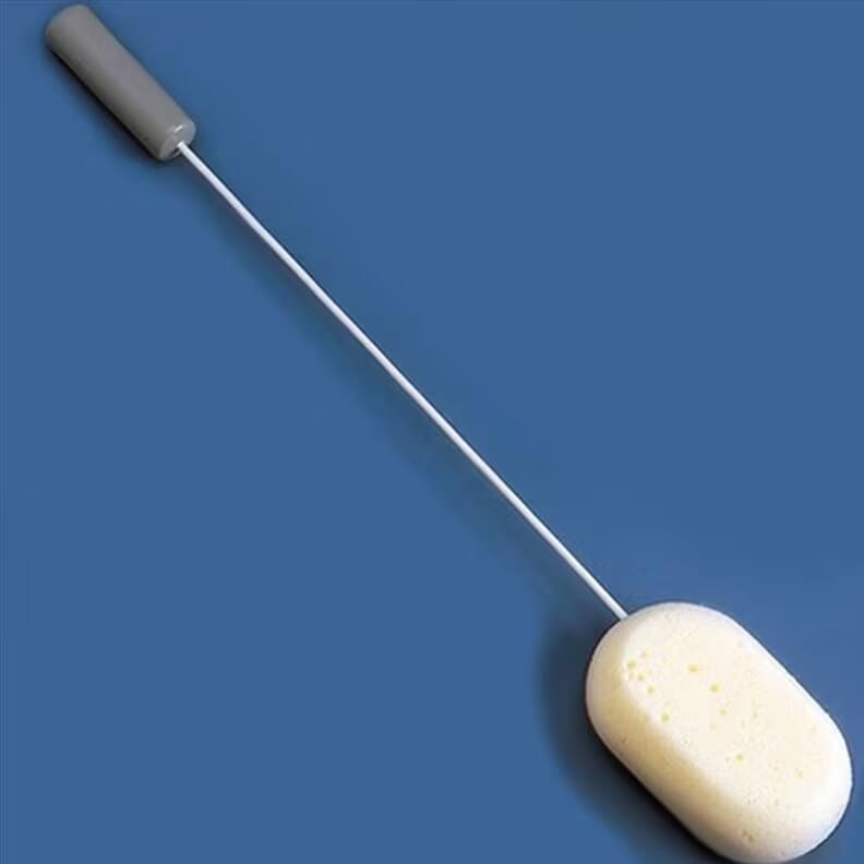 Éponge de bain à manche flexible