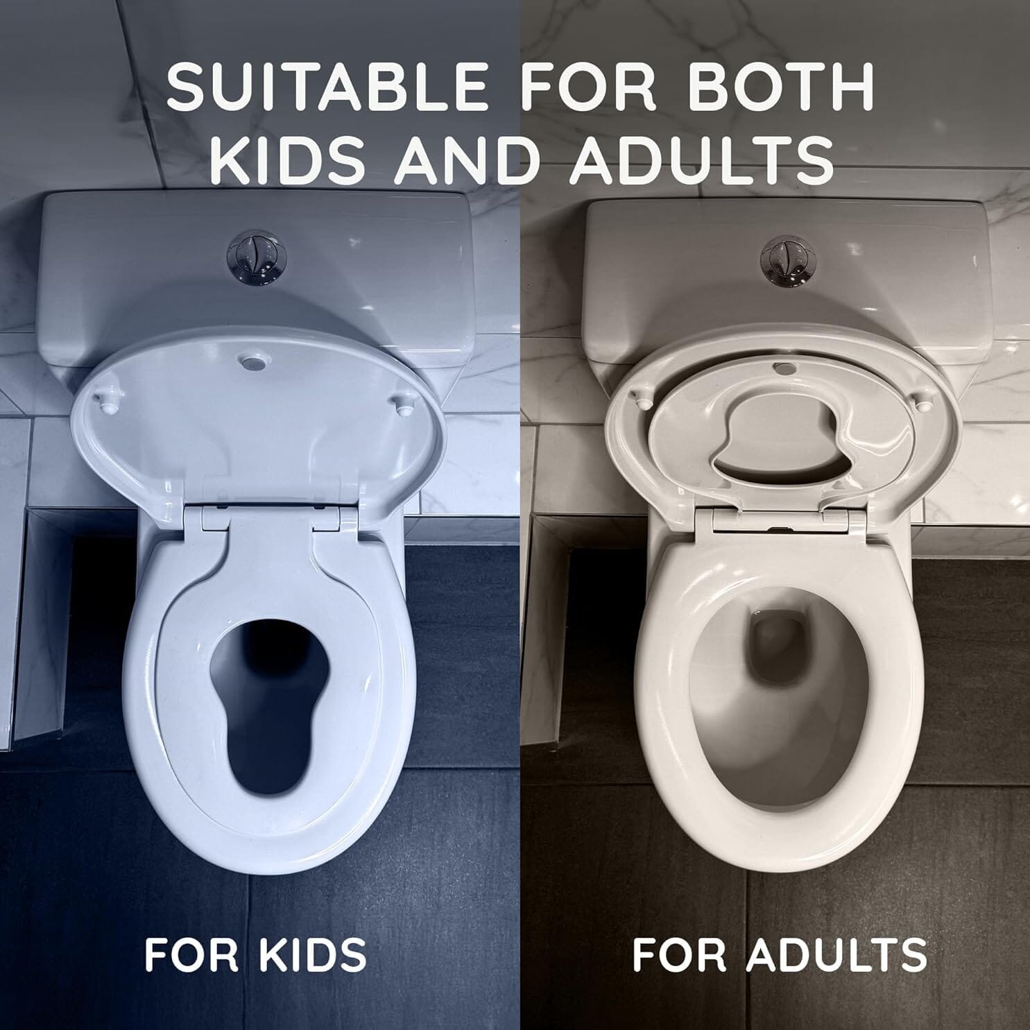 Abattant de toilette familial