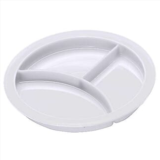 Assiette Ã  compartiments Blanc / 1 unitÃ©