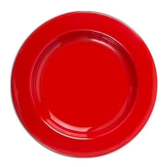 Assiette à rebord en mélamine
