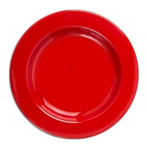 Assiette à rebord en mélamine