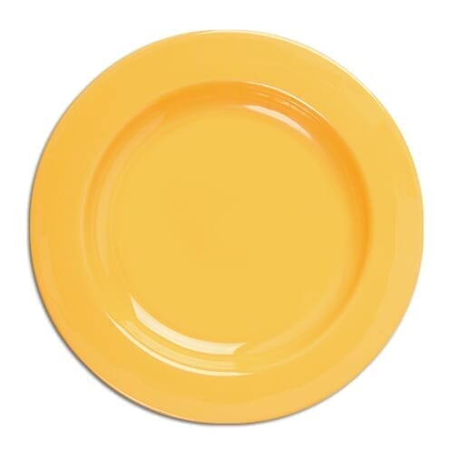 Assiette à rebord en mélamine