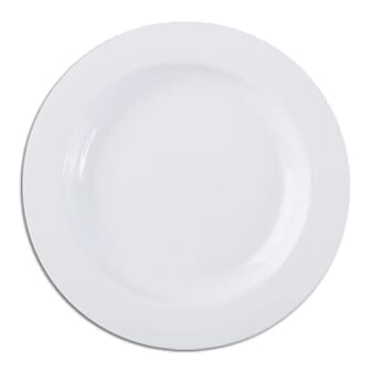 Assiette à rebord en mélamine