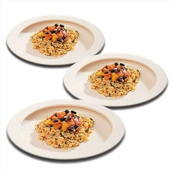Assiette à rebord