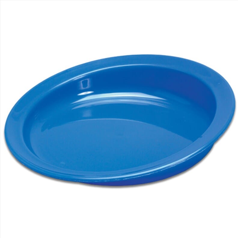 Assiette antidérapante Scoop - Bleu