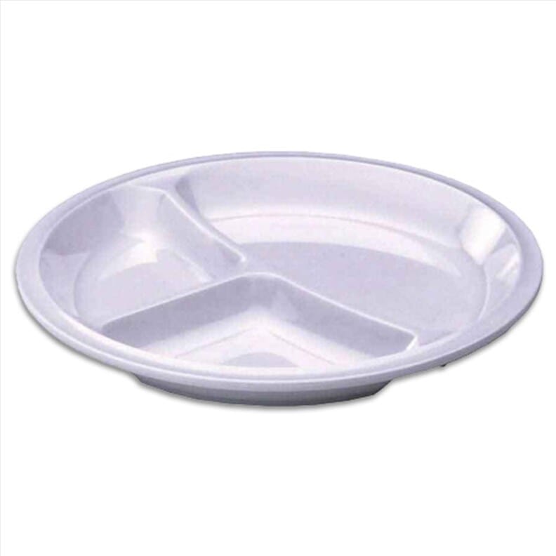 Assiette compartimentée