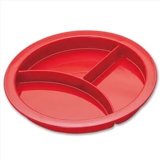 Assiette à compartiments Rouge / 1 unité