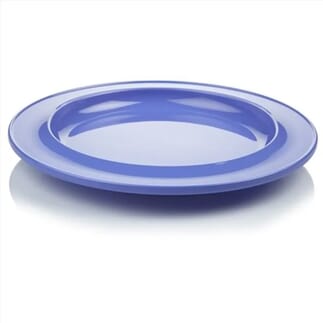 Assiette en mélamine Bleu