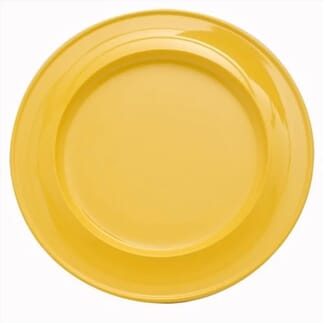 Assiette en mélamine Jaune