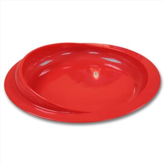 Assiette ergonomique Scoop - Rouge 1 unité