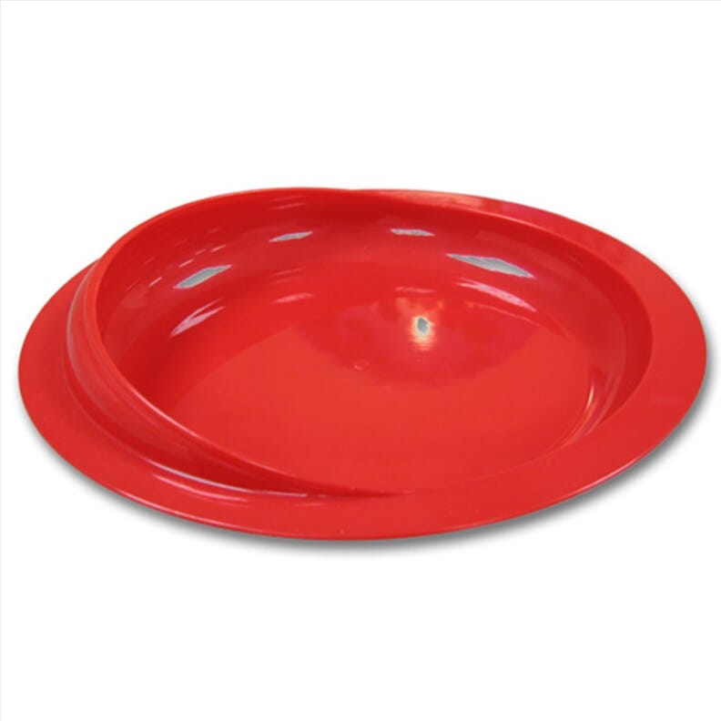 Assiette ergonomique Scoop - Rouge