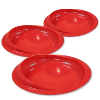 Assiette ergonomique Scoop - Rouge