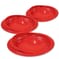 Assiette ergonomique Scoop - Rouge