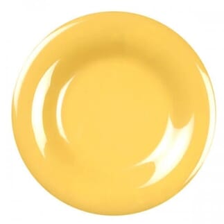 Assiette incassable en mélamine Taille M - Jaune