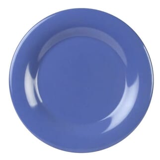 Assiette incassable en mélamine Taille M - Bleu