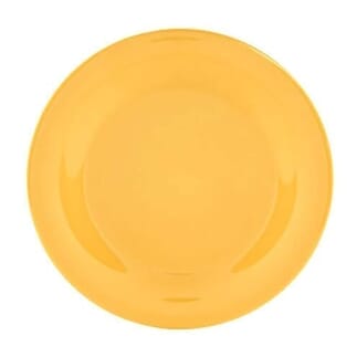 Assiette incassable en mélamine Taille L - Jaune
