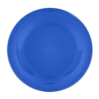 Assiette incassable en mélamine Taille L - Bleu