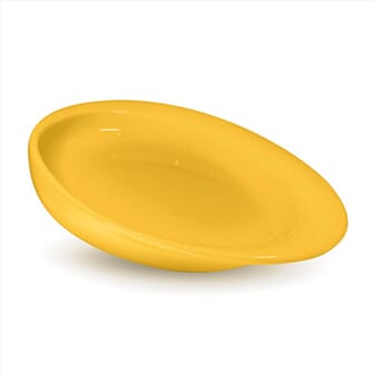 Assiette Large Wade Dignity - Jaune