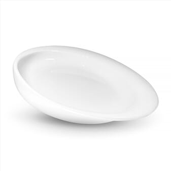 Assiette Large Wade Dignity - Blanc