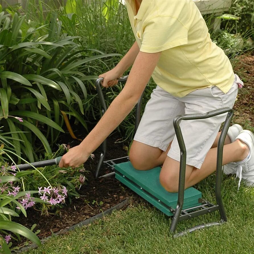 Banc agenouilloir de jardin