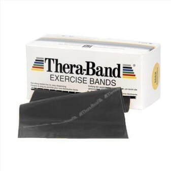 Bandes d'exercices sans latex Thera-Band® - Noir - 46 m