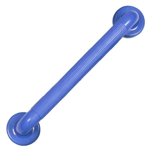 Barre d'appui cannelée en plastique bleu