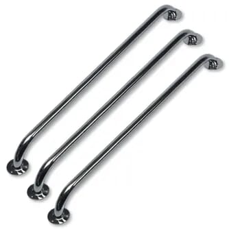 Barre d'appui chromée