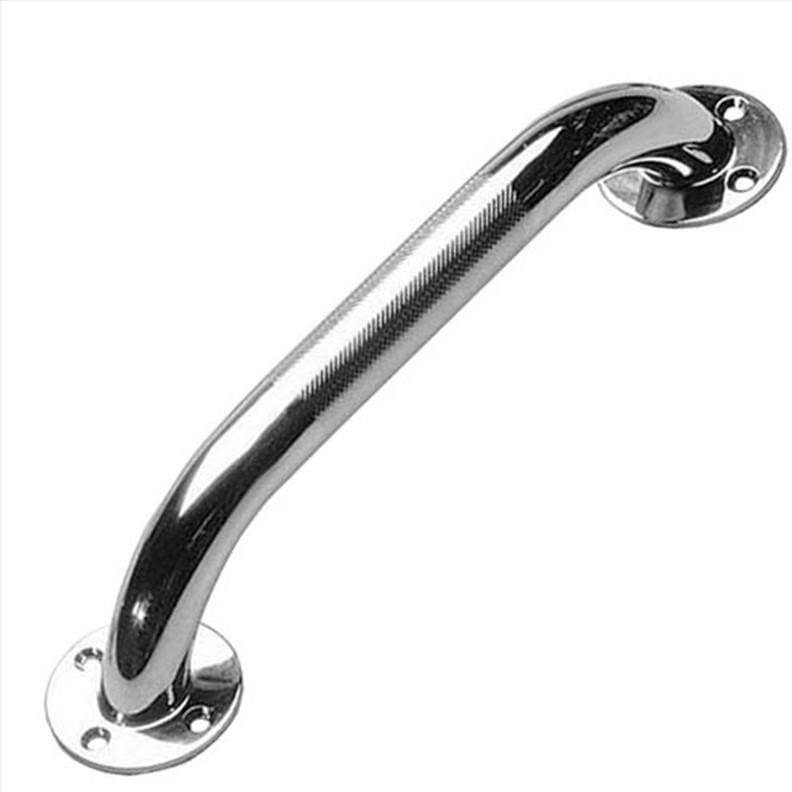 Barre d'appui chromée avec poignée