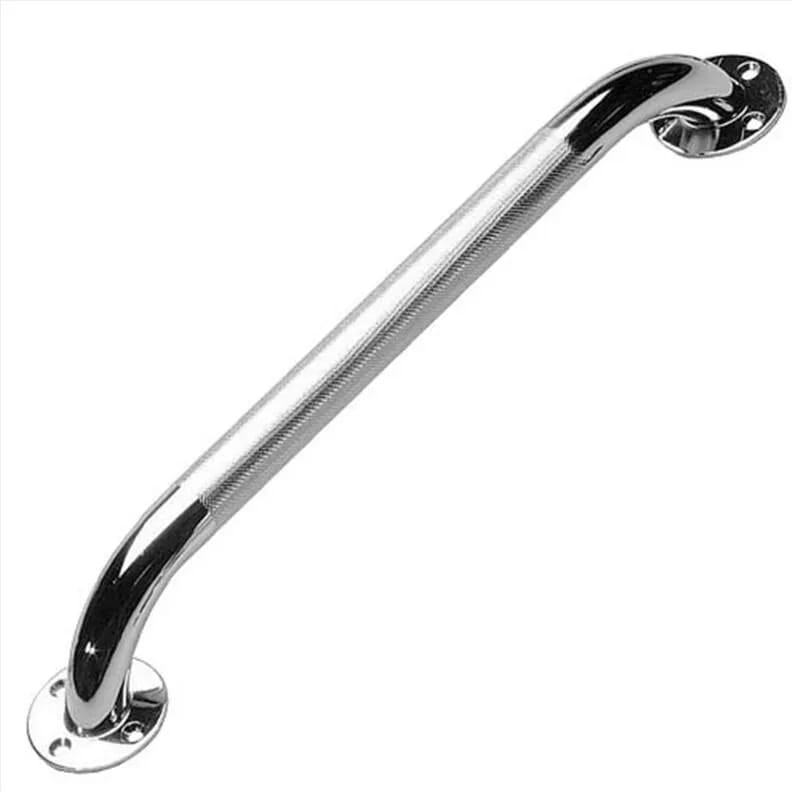 Barre d'appui chromée avec poignée