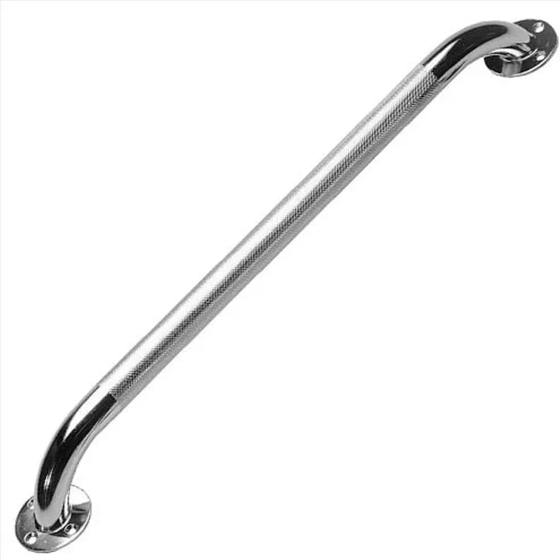 Barre d'appui chromée avec poignée