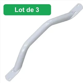 Barre d'appui économique Longueur 38 cm - Lot de 3