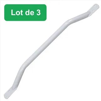 Barre d'appui économique Longueur 61 cm - Lot de 3