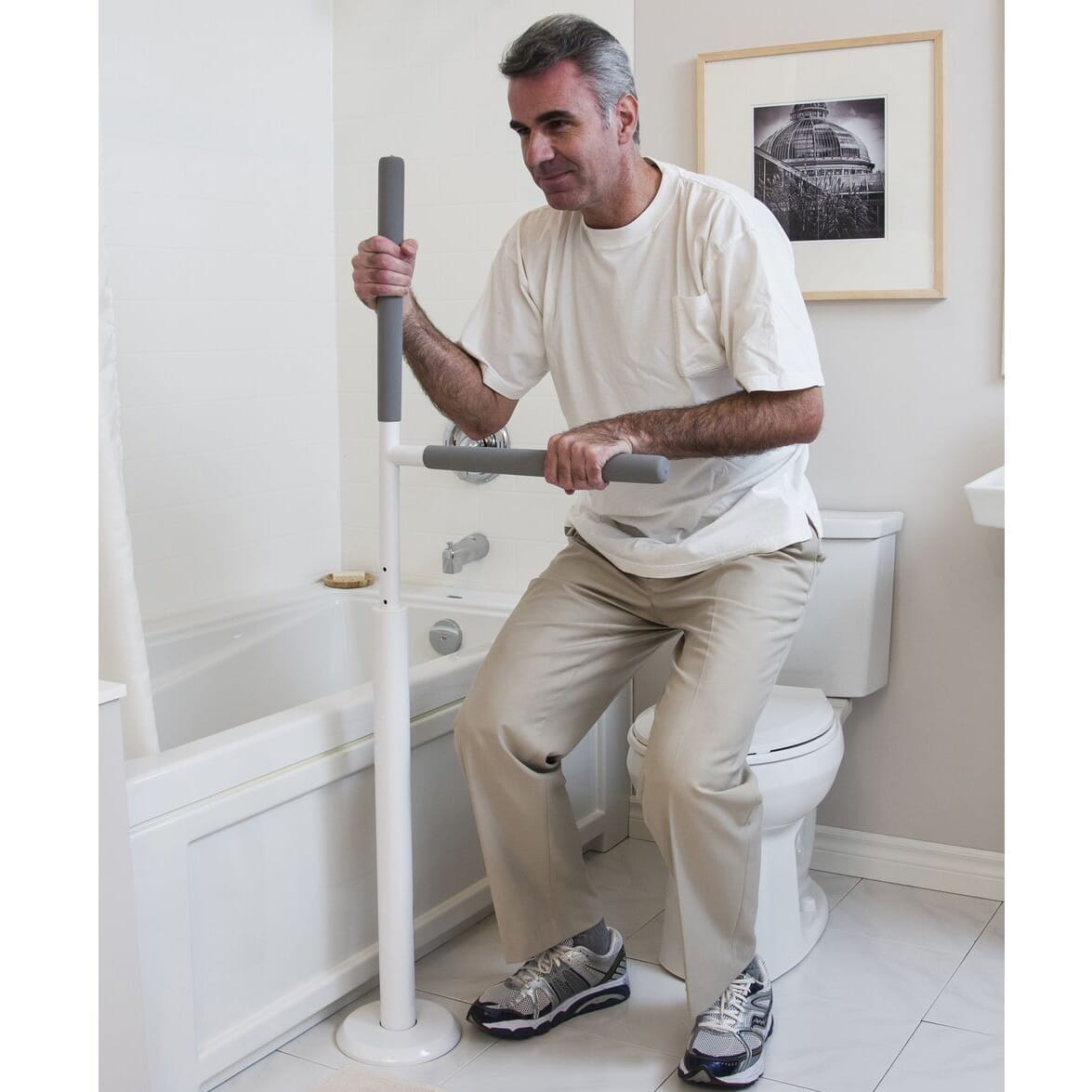 Barre d'appui pivotante