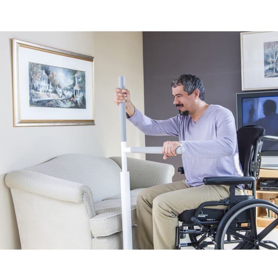 Barre d'appui pivotante