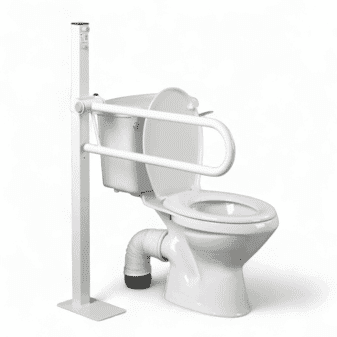Barre d'appui pour toilettes Devon avec fixation au sol