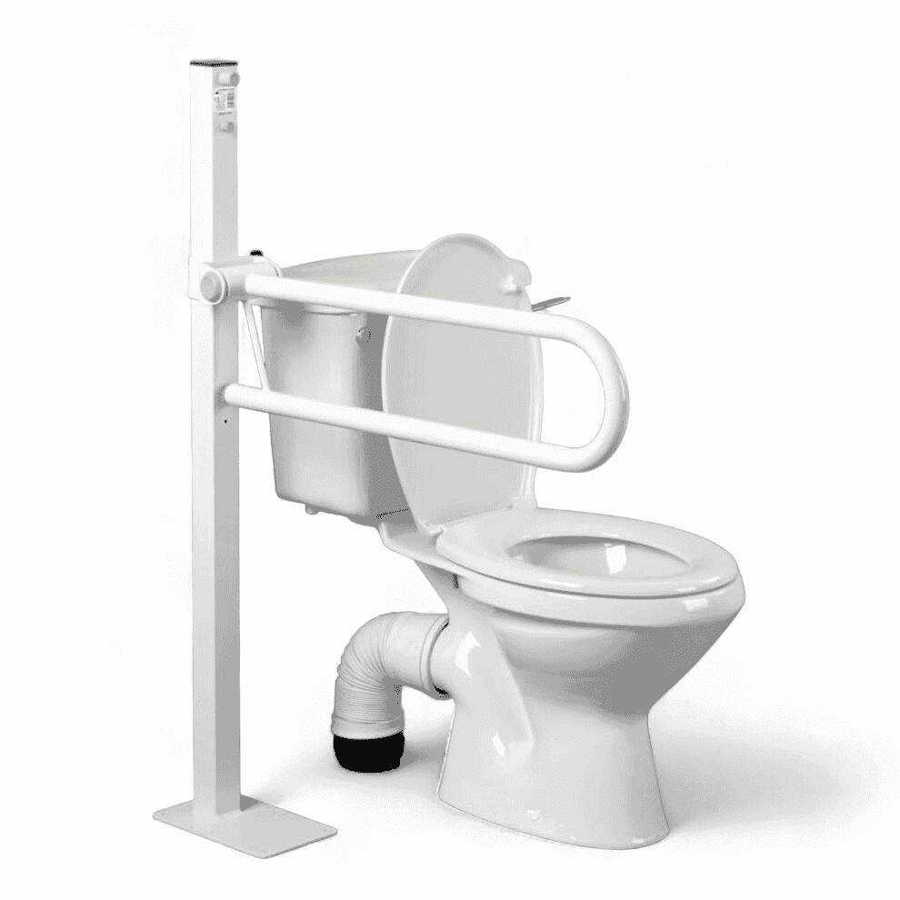 Barre d'appui pour toilettes Devon avec fixation au sol