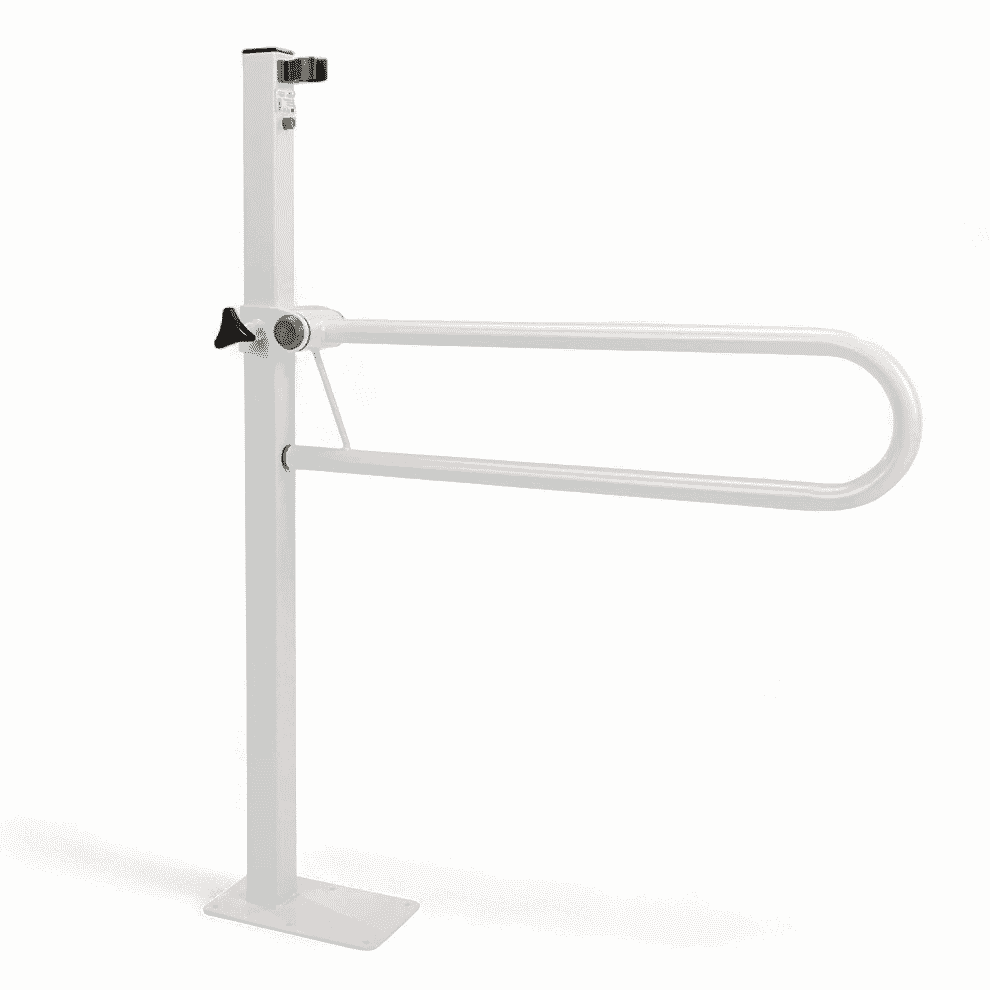 Barre d'appui pour toilettes Devon avec fixation au sol