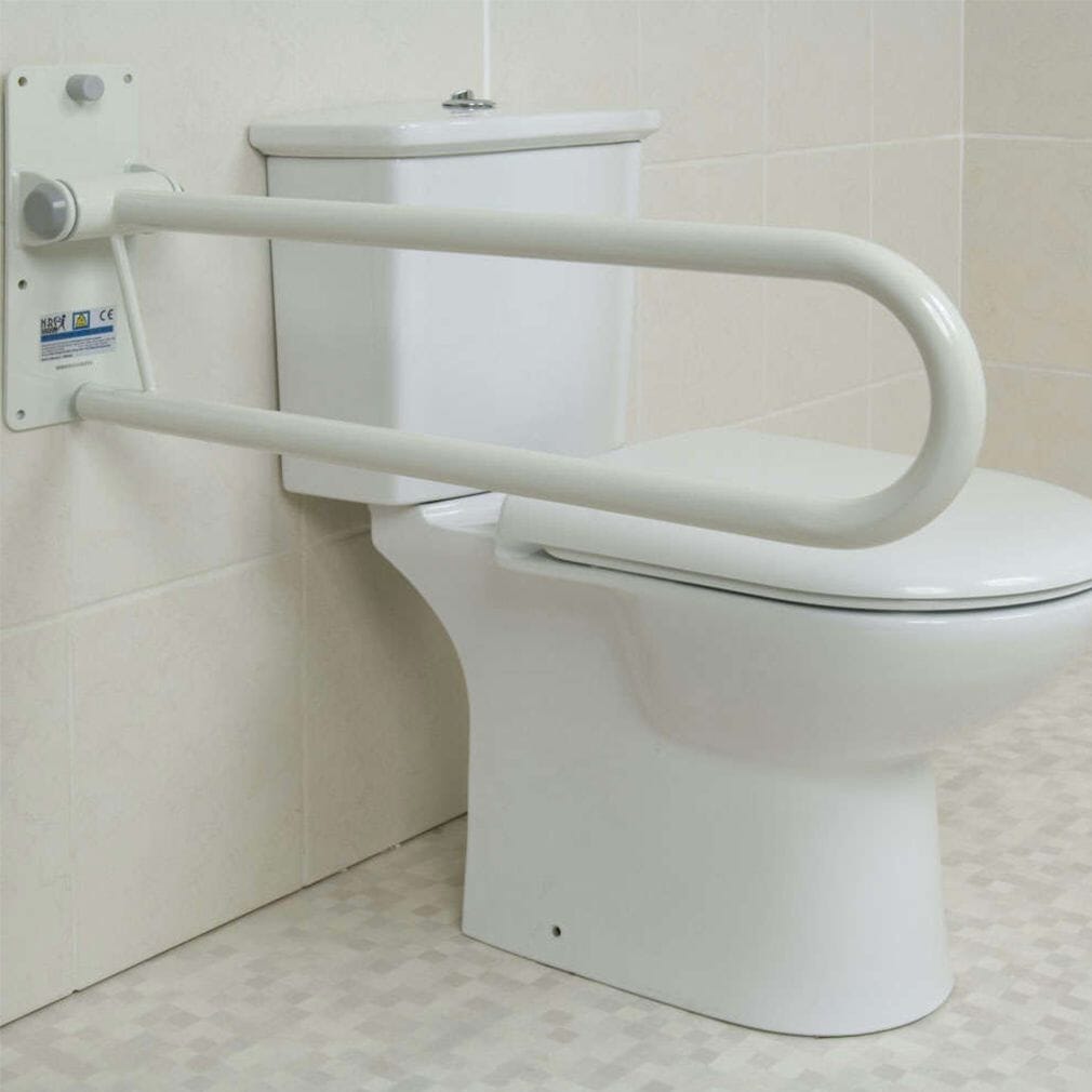 Barre d'appui pour toilettes Devon avec fixation murale
