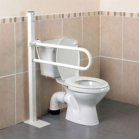 Barre d'appui pour toilettes Devon - Fixation sol – Courte