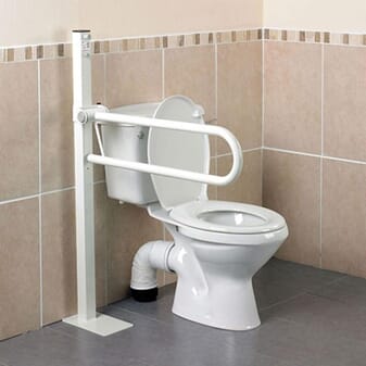 Barre d'appui pour toilettes Devon - Fixation sol
