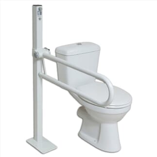 Barre d'appui pour toilettes fixée au sol Longueur 55 cm