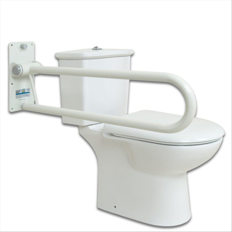 View Barre dappui pour toilettes rabattable Longue information
