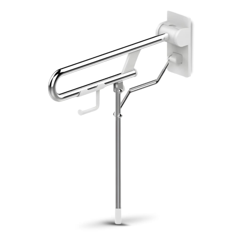 Barre d'appui rabatable avec pied