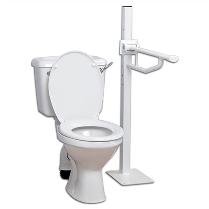 View Barre de toilettes rabattable Devon Elite Fixation au sol information
