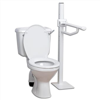 Barre de toilettes rabattable – Devon Elite - Fixation au sol