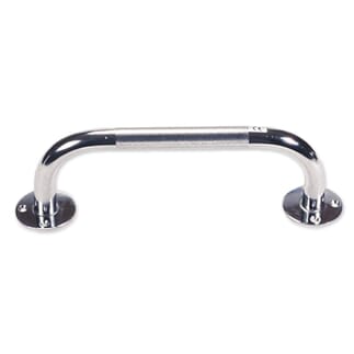Barre d'appui chromée à bride 30 cm
