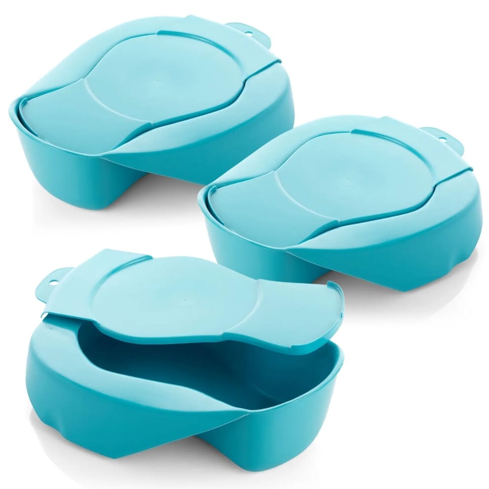 Bassin de lit hospitalier avec couvercle