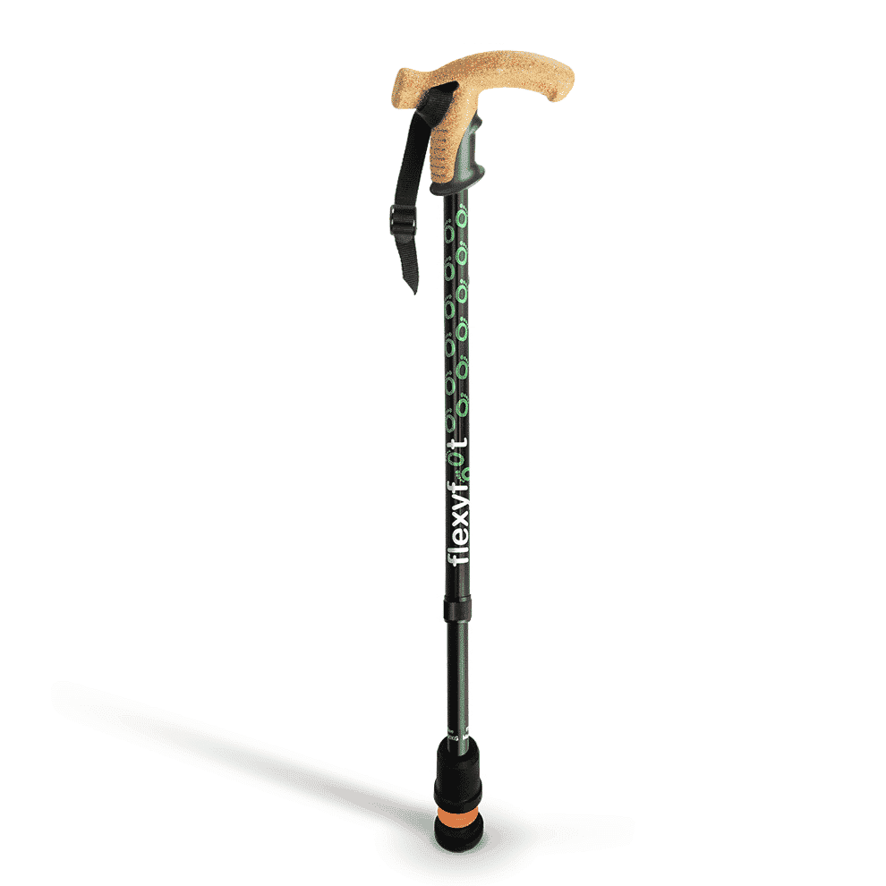 Bâton de marche Flexyfoot avec poignée en liège