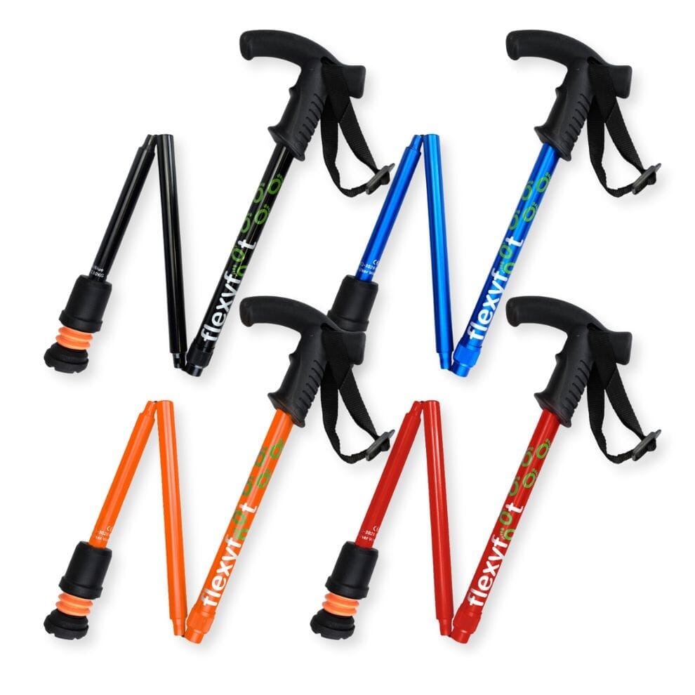 Bâton de marche pliant Flexyfoot avec poignée Derby